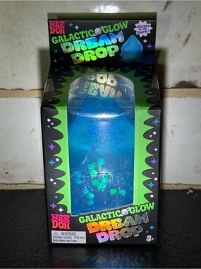 NeeDoh Galactic Glow Dream Drop - Blue Glow in the dark